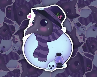 Pest Doctor Snowman Sticker Plague Doctor Sticker Snowman Sticker Pest Dr. Sticker | Dark Humor Sticker Gothic Sticker Winter