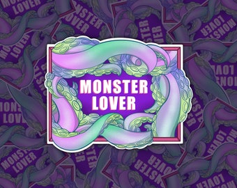 Monster Lover Sticker Monster Fucker Tentakels | Monster Romantiek | Knik sticker