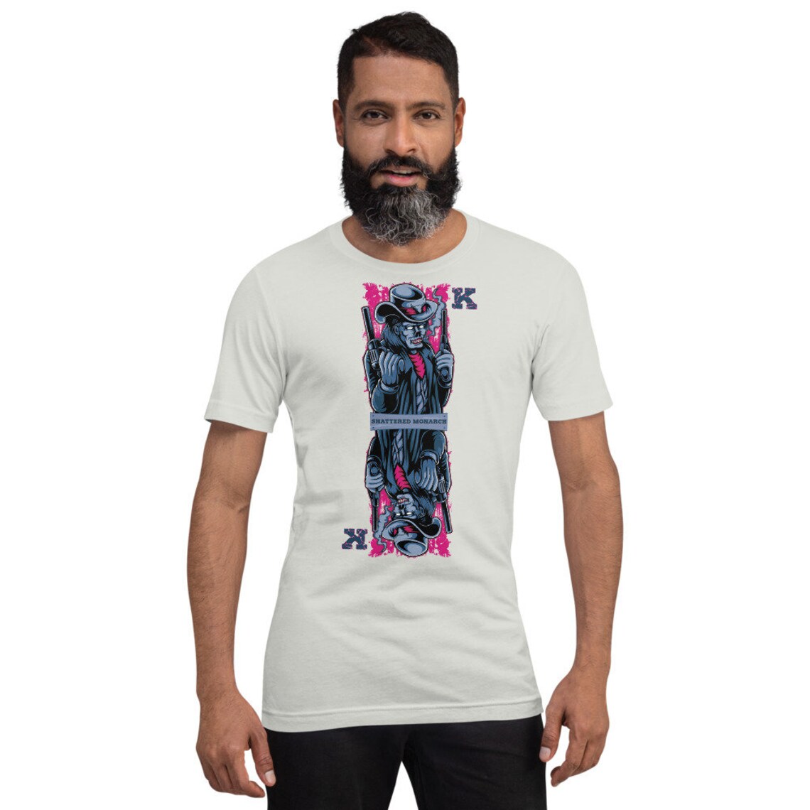 Skelett King Karte Kurzarm Unisex T-Shirt König Karten | Etsy