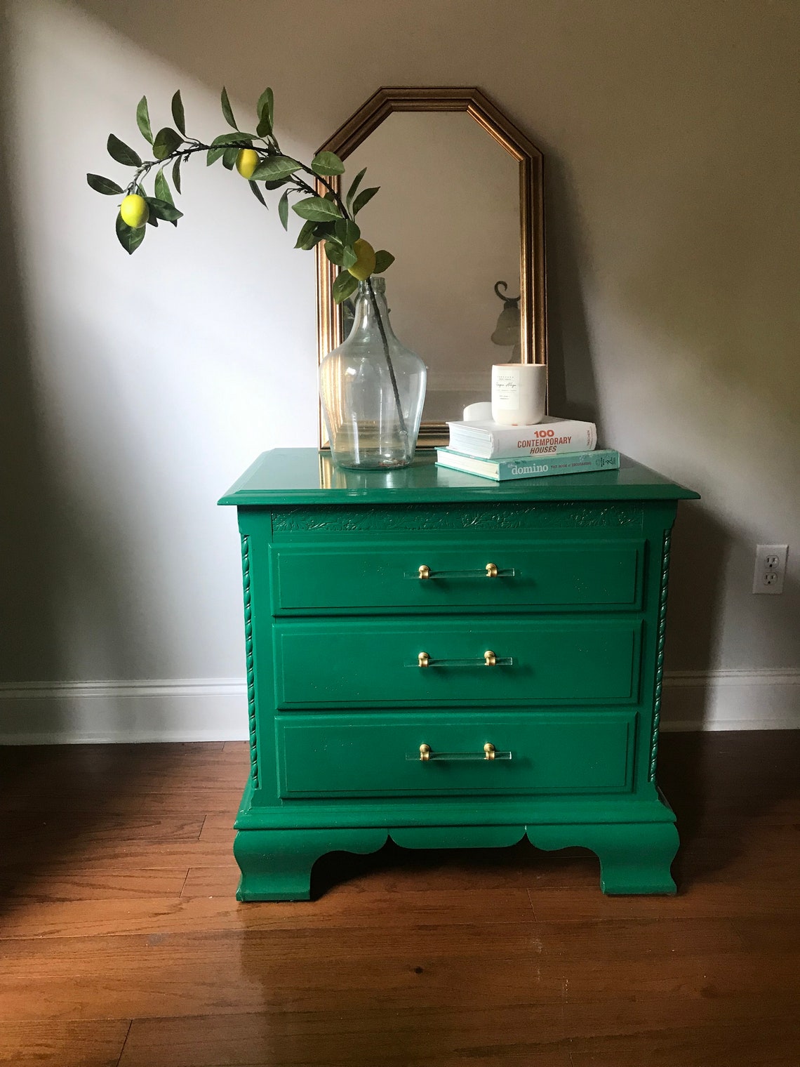 Emerald Green Dresser or Nightstand Etsy