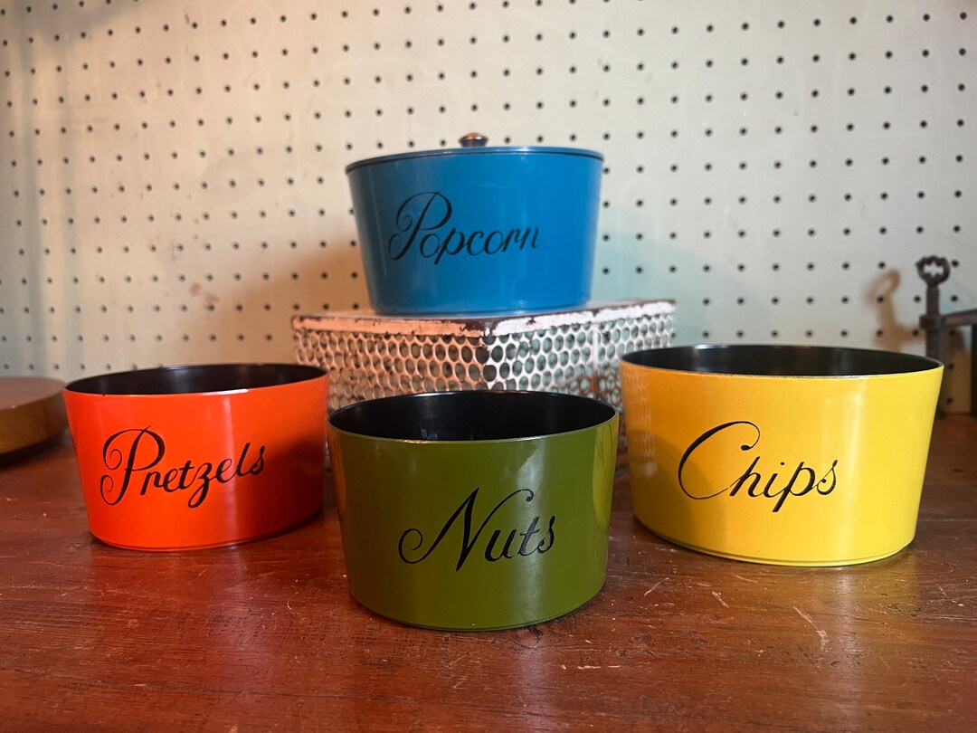 Vintage Nasco Nesting Snack Bowl Set - Etsy