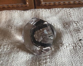 Tirador de puerta antiguo victoriano, de cristal y latón, de 8 puntas, del siglo XIX, herrajes - #2