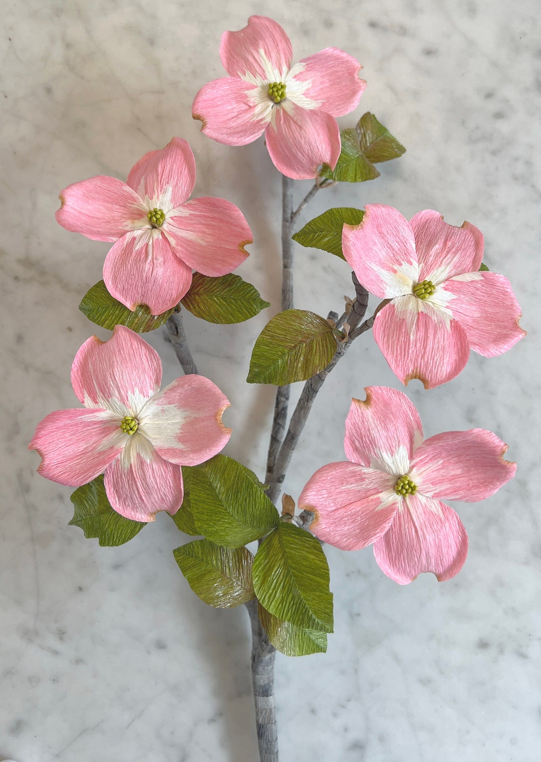 Crepe Paper Dogwood Branch Etsy