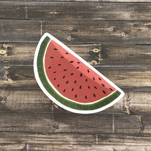 Watermelon Sticker, Waterproof Sticker, Laptop Decal, Water Bottle Sticker