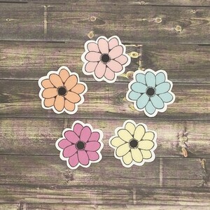Mini Flower Sticker Set, Flower Stickers, Stickers Set, Water bottle Stickers, Waterproof Sticker