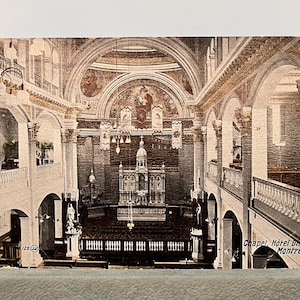 Postal canadiense antigua enviada desde Montreal, Quebec a Westbrook, Maine, agosto de 1914