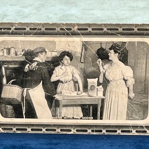 Carte postale ancienne de la Première Guerre mondiale « Pris avec la marchandise »