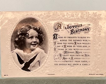 Antique WWI Postcards from a Soldier to His Daughter (2) & Unused Postcard from a Daughter to Daddy (1)