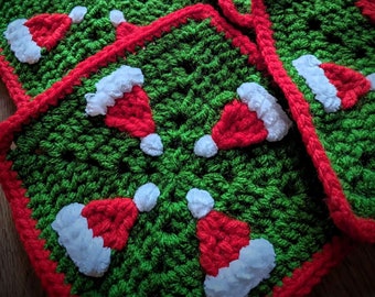 Santa Hats Granny Square