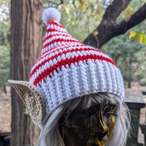 Spiraled Elf Hat Crochet Pattern