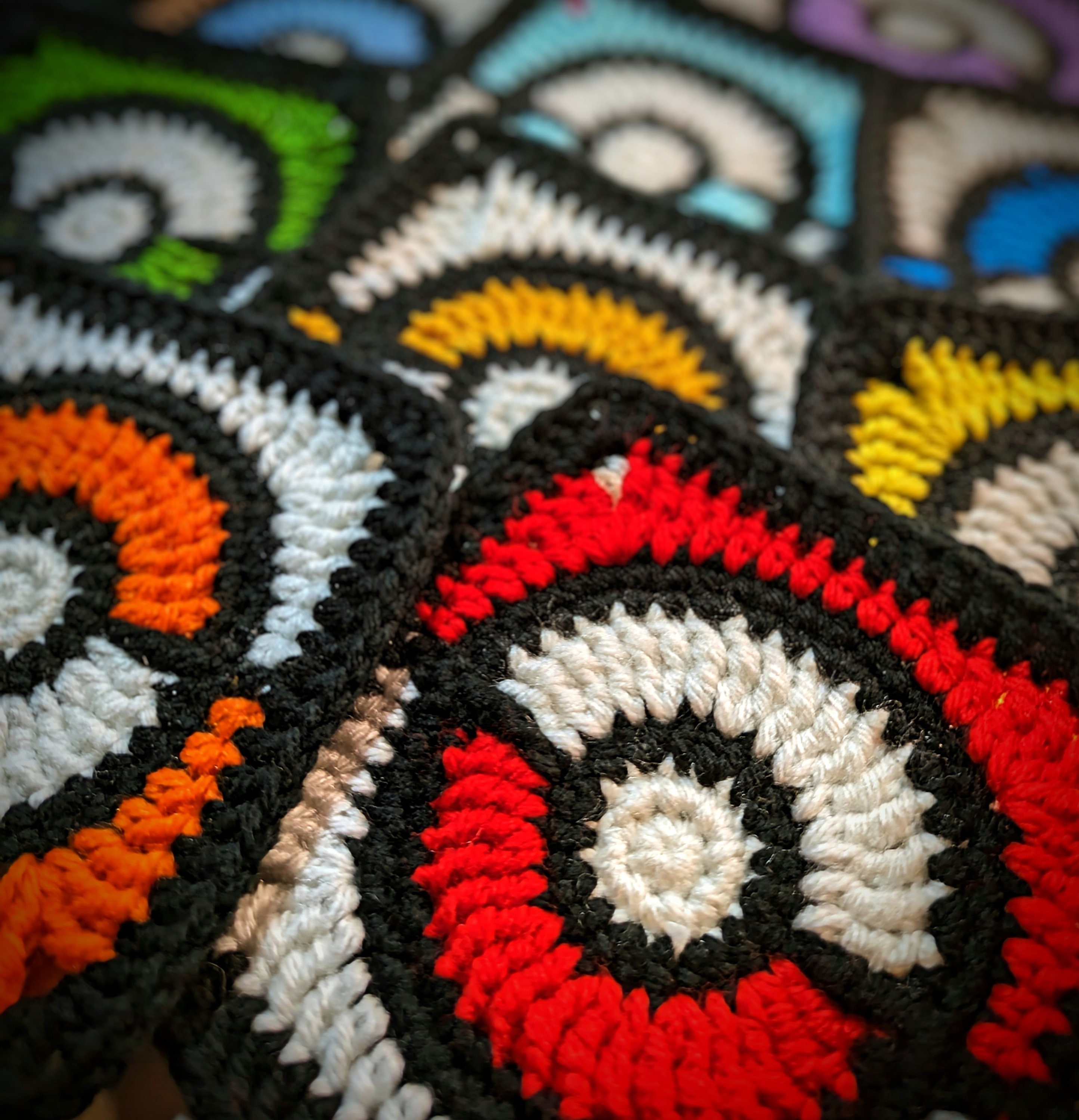 Monster's Ball Granny Square - Etsy