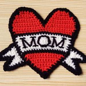 Heart Banner Tattoo Crochet Pattern