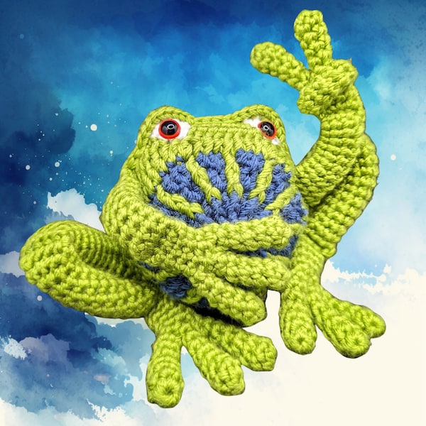 Peace Frog Crochet Pattern