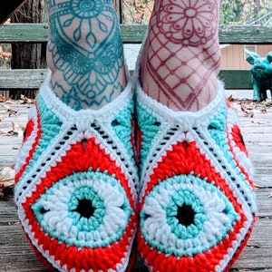 Watch Your Step Granny Slippers