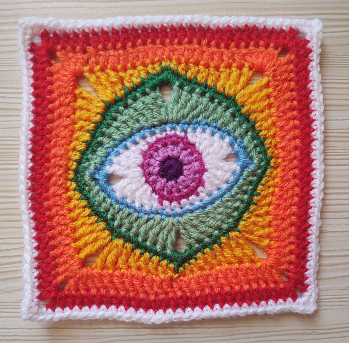 Granny's Eye Granny Square Pattern Etsy