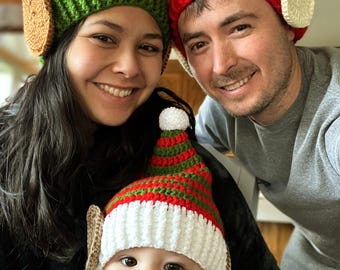 Spiraled Elf Hat Crochet Pattern