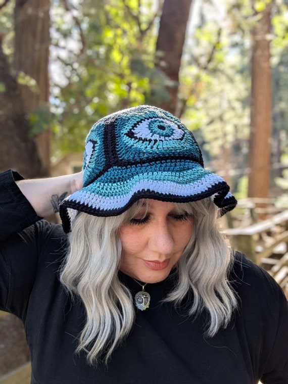 NWT Evil Eye Lexus Wool Bucket Hat 9966B7E4-AE1C-477A-8A7A-  main image 3