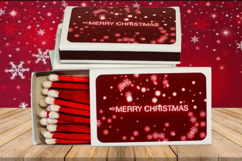 Decorative Holiday Matchboxes 30 Matches in Each Box Holiday Etsy