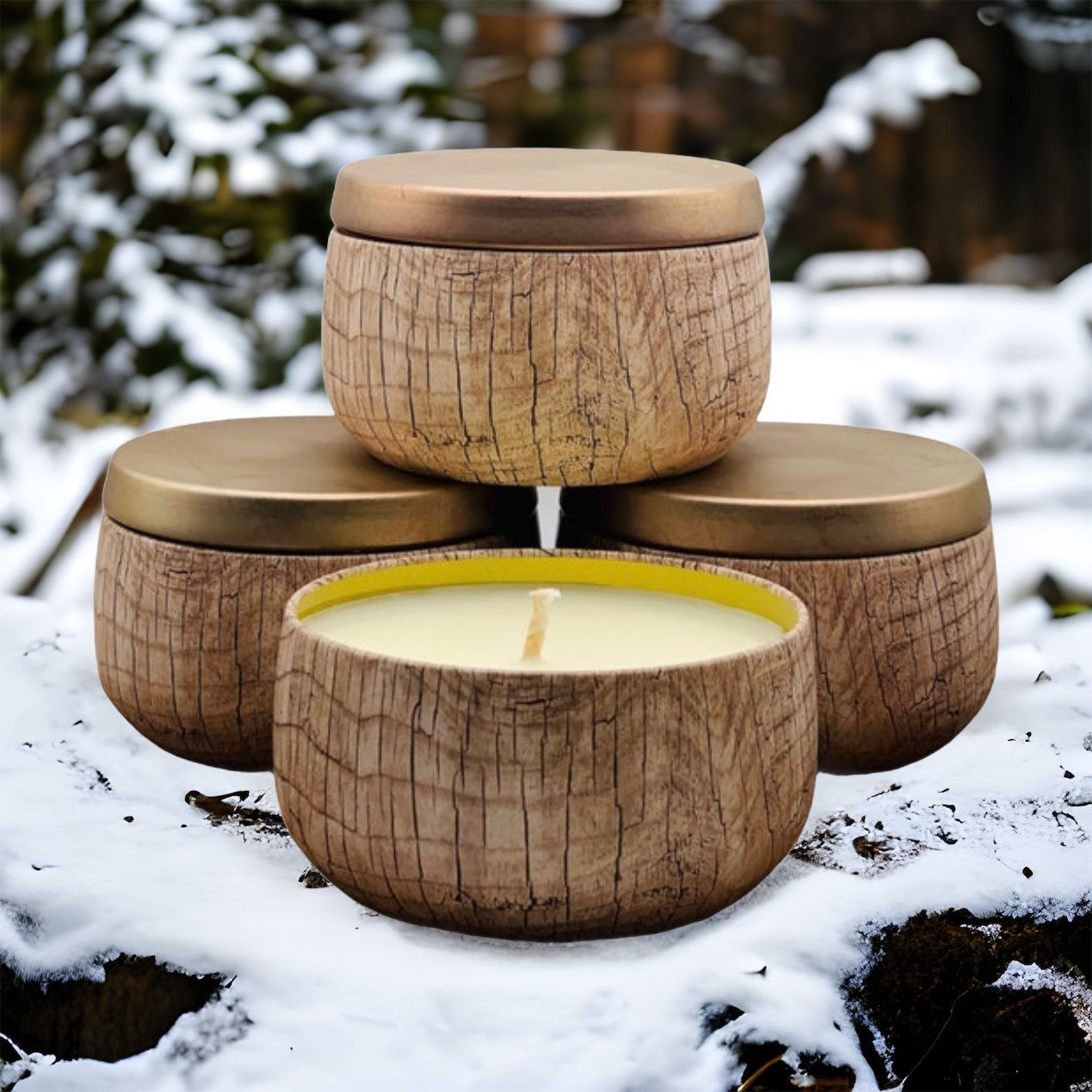Firewood Scented Soy Wax Candle Firewood Scented Candle - Etsy UK