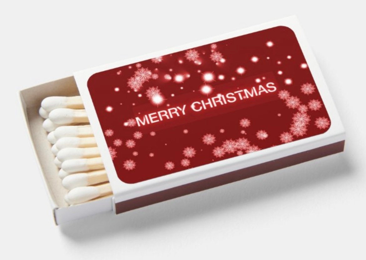 Decorative Holiday Matchboxes 30 Matches in Each Box Holiday Etsy