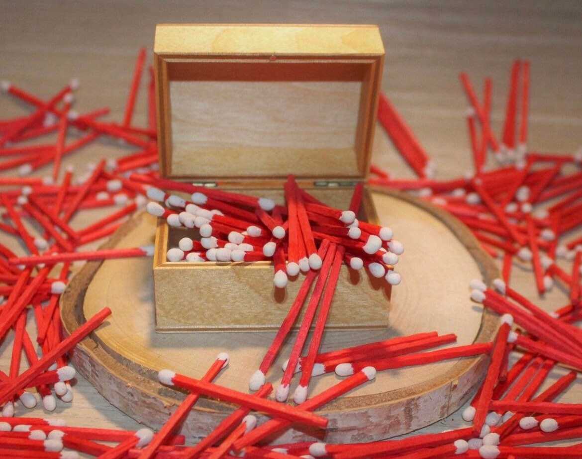 Decorative Holiday Matchboxes 30 Matches in Each Box Holiday Etsy