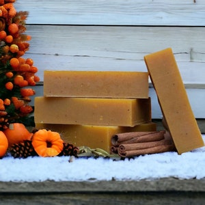 Pumpkin Spice 5oz Handmade soap bar