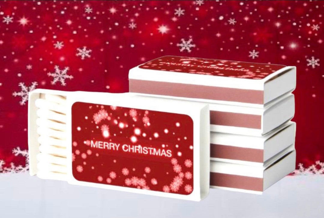 Decorative Holiday Matchboxes 30 Matches in Each Box Holiday Etsy