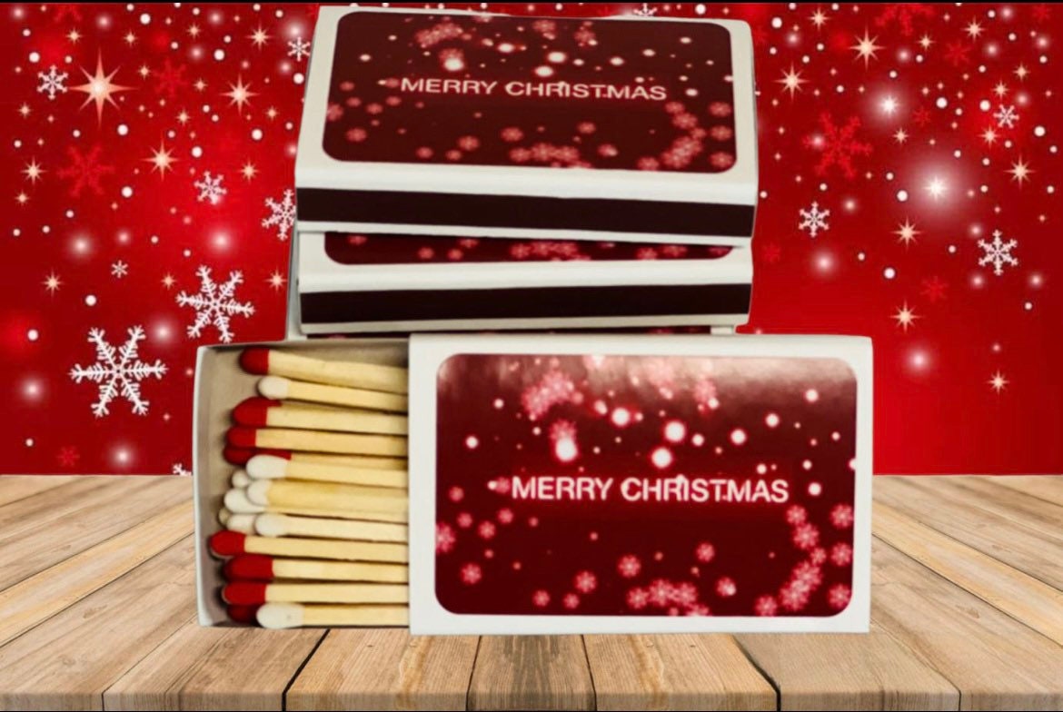 Decorative Holiday Matchboxes 30 Matches in Each Box Holiday Etsy