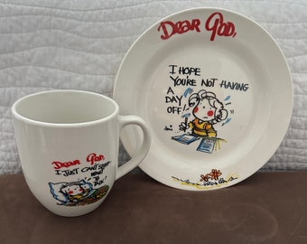 Royal Norfolk "Dear Gold" Plate and Mug