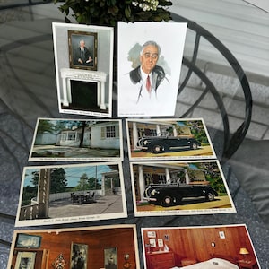Vintage Präsident Franklin D. Roosevelt Postkarten Set Irland SELTEN