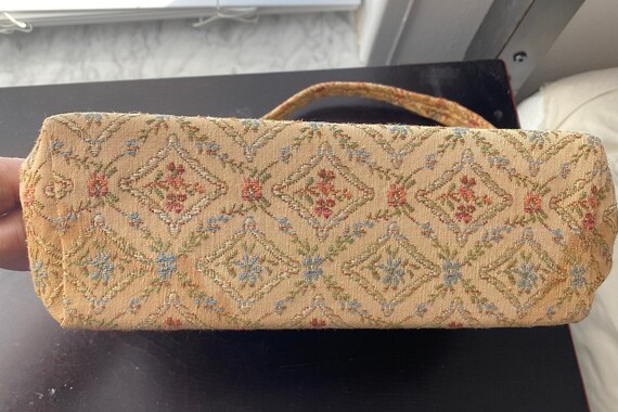 Roth Brand 1950's Tapestry Vintage Purse - image 3