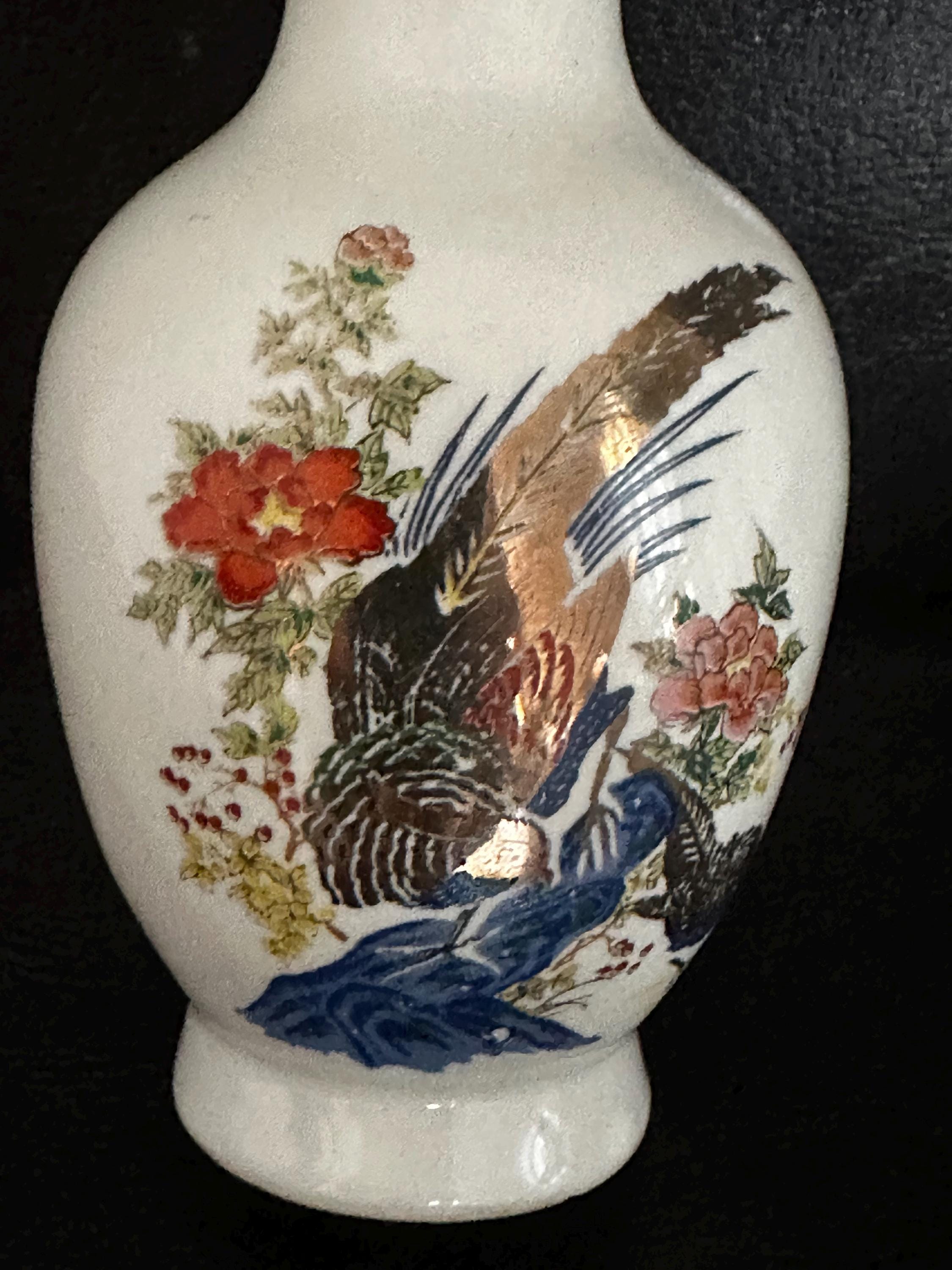 Vintage Japanese Hand Painted Floral Bud Vase | Occupied Japan