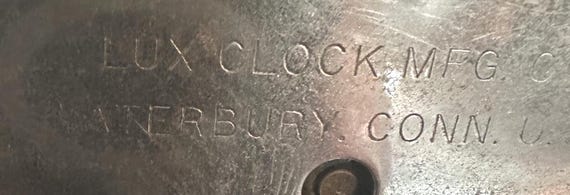 Art Deco 1930's Lux Clock 