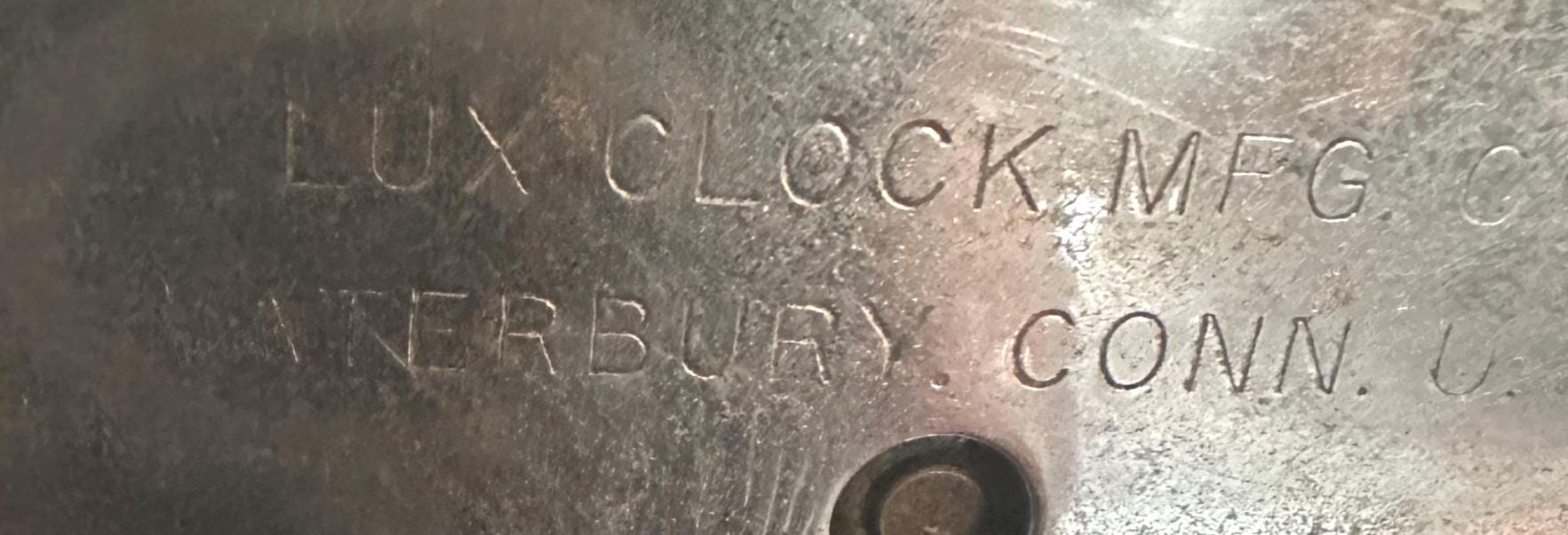 Lux ヴィンテージ 時計置物 1930年代 クローム ラックス グッドラック Art Deco 1930's Lux Clock 