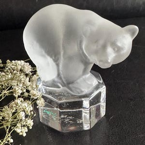 Vintage Goebel Toucan Figurine | 24% Lead Crystal Crystale Collection | 1980s Glass Bird Sculpture image 7