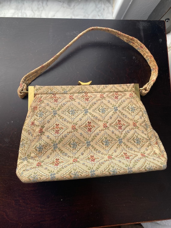 Roth Brand 1950's Tapestry Vintage Purse - image 1