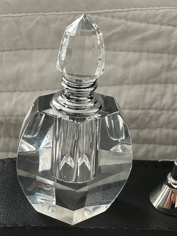 Crystal Perfume Bottle with Funnel - image 2