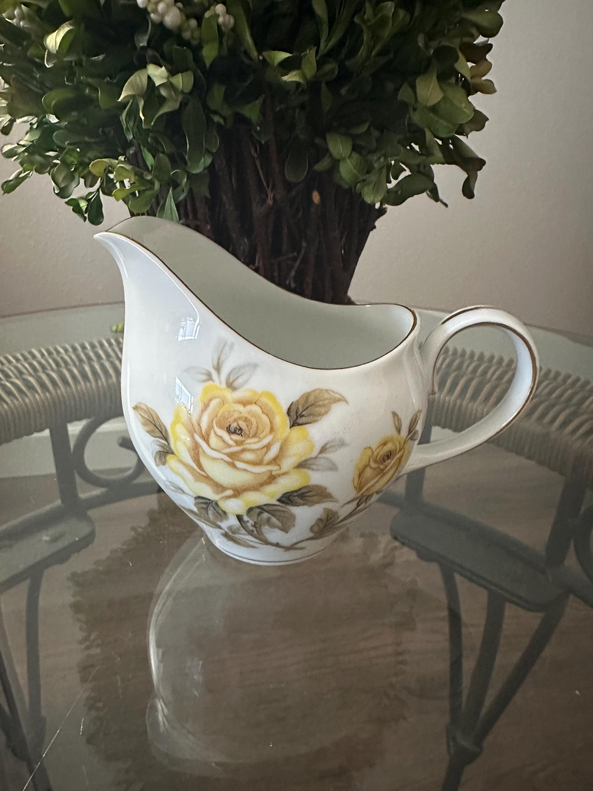 Harmony House Fine China Yellow Rose HH Sunshine Yellow 4 Pc Place