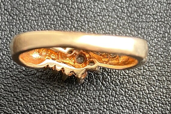 14K Yellow Gold Diamond Graduated Swirl Design 1/… - image 7