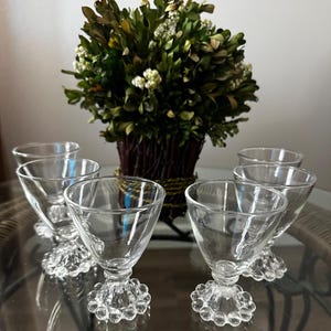 Vintage Berwick Boopie Liquor Cocktail Glasses Set of 6 by Anchor Hocking