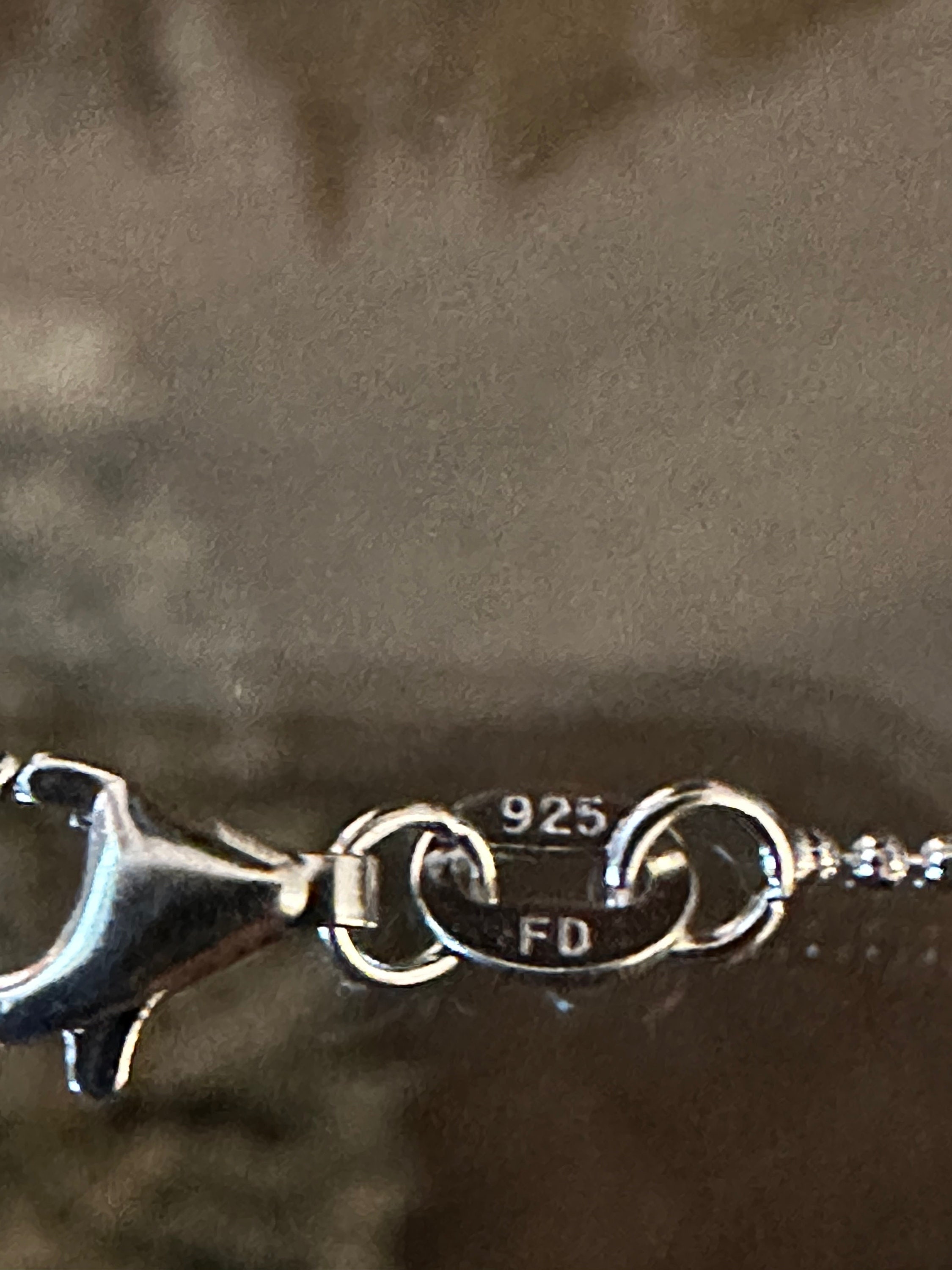 Sterling Silver Cubic Zirconia Cross and 18