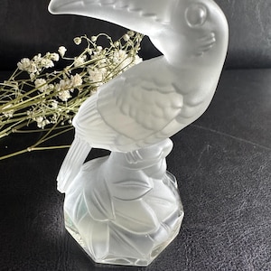 Vintage Goebel Toucan Figurine | 24% Lead Crystal Crystale Collection | 1980s Glass Bird Sculpture image 1
