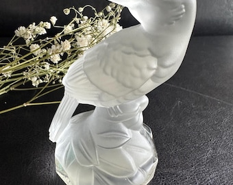 Vintage Goebel Toucan Figurine | 24% Lead Crystal Crystale Collection | 1980s Glass Bird Sculpture