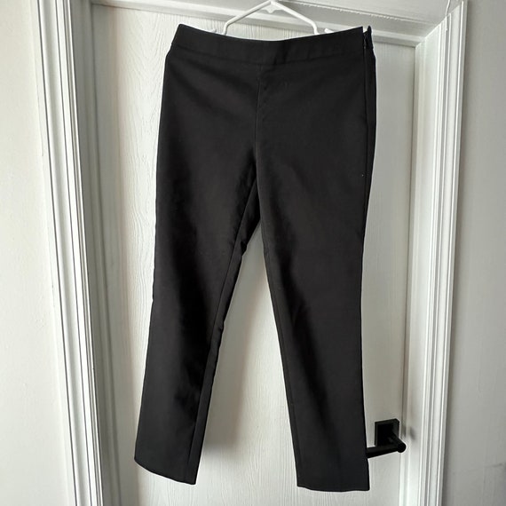 Josephine Chaus 100%Silk Black dress pants straight leg Women's