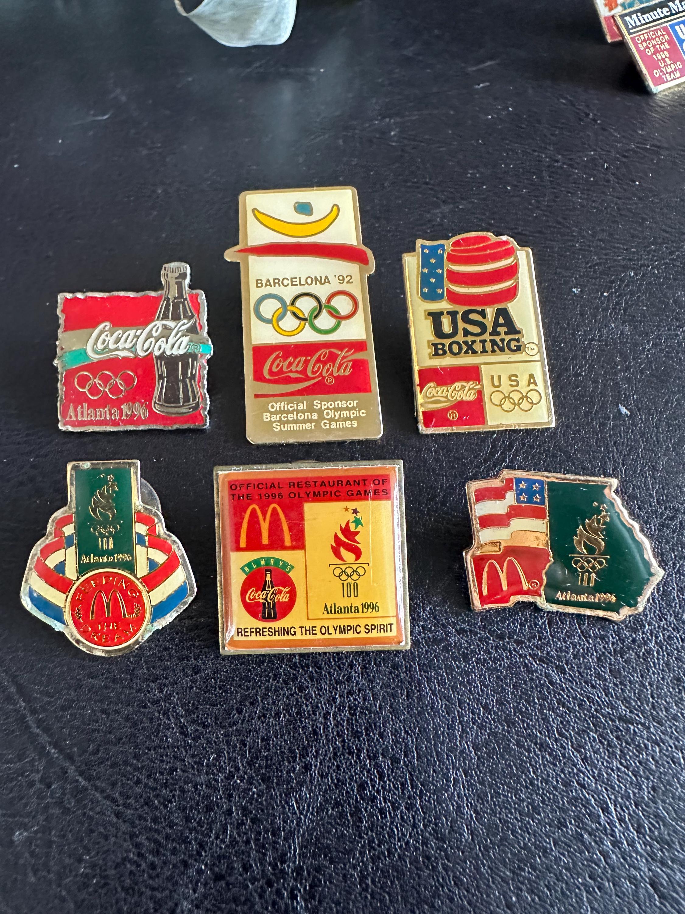 1996 Atlanta Olympic Pin Set | Vintage USA Centennial Summer Games