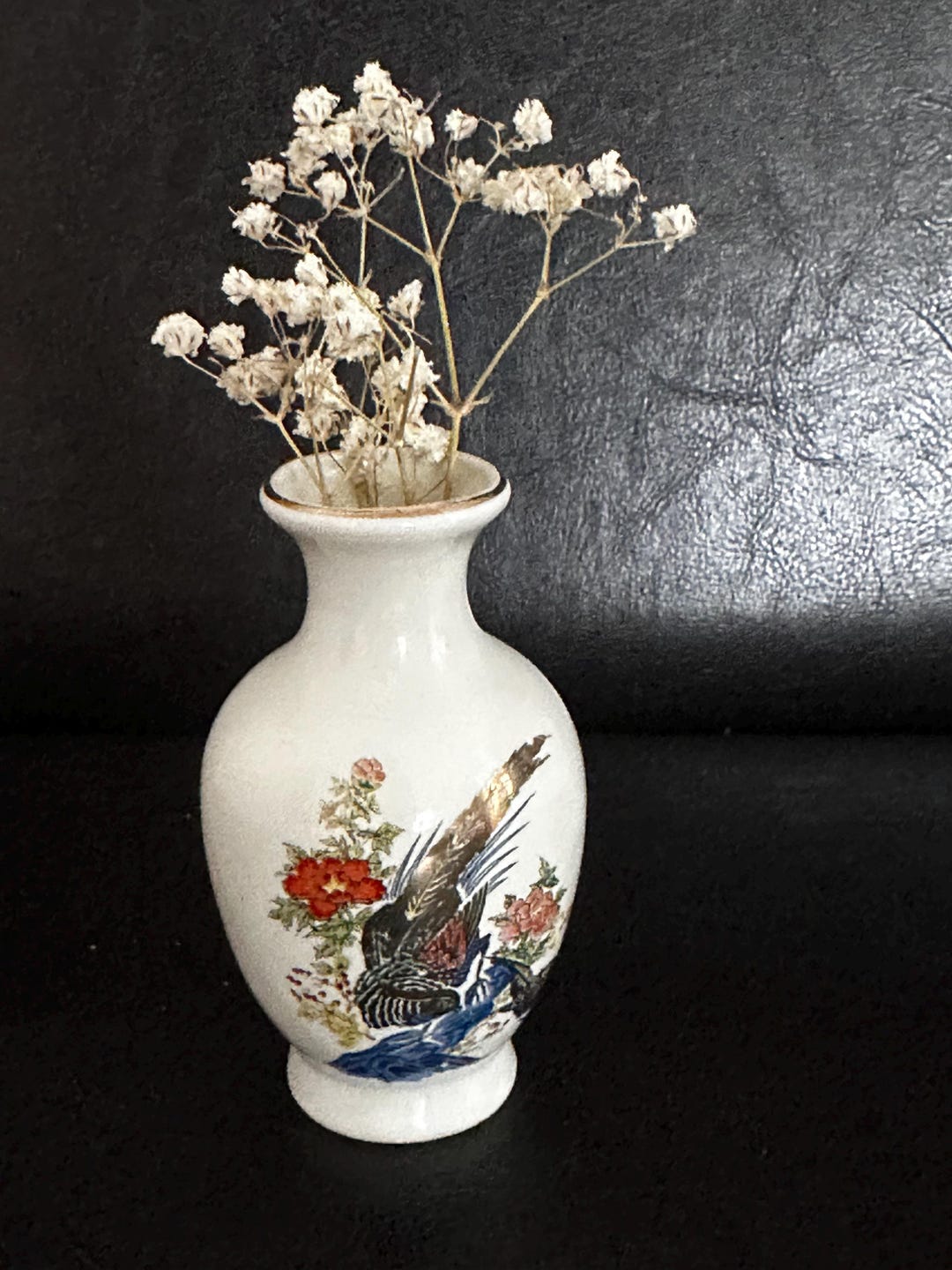Vintage Japanese Porcelain Mini Bud Vase 4