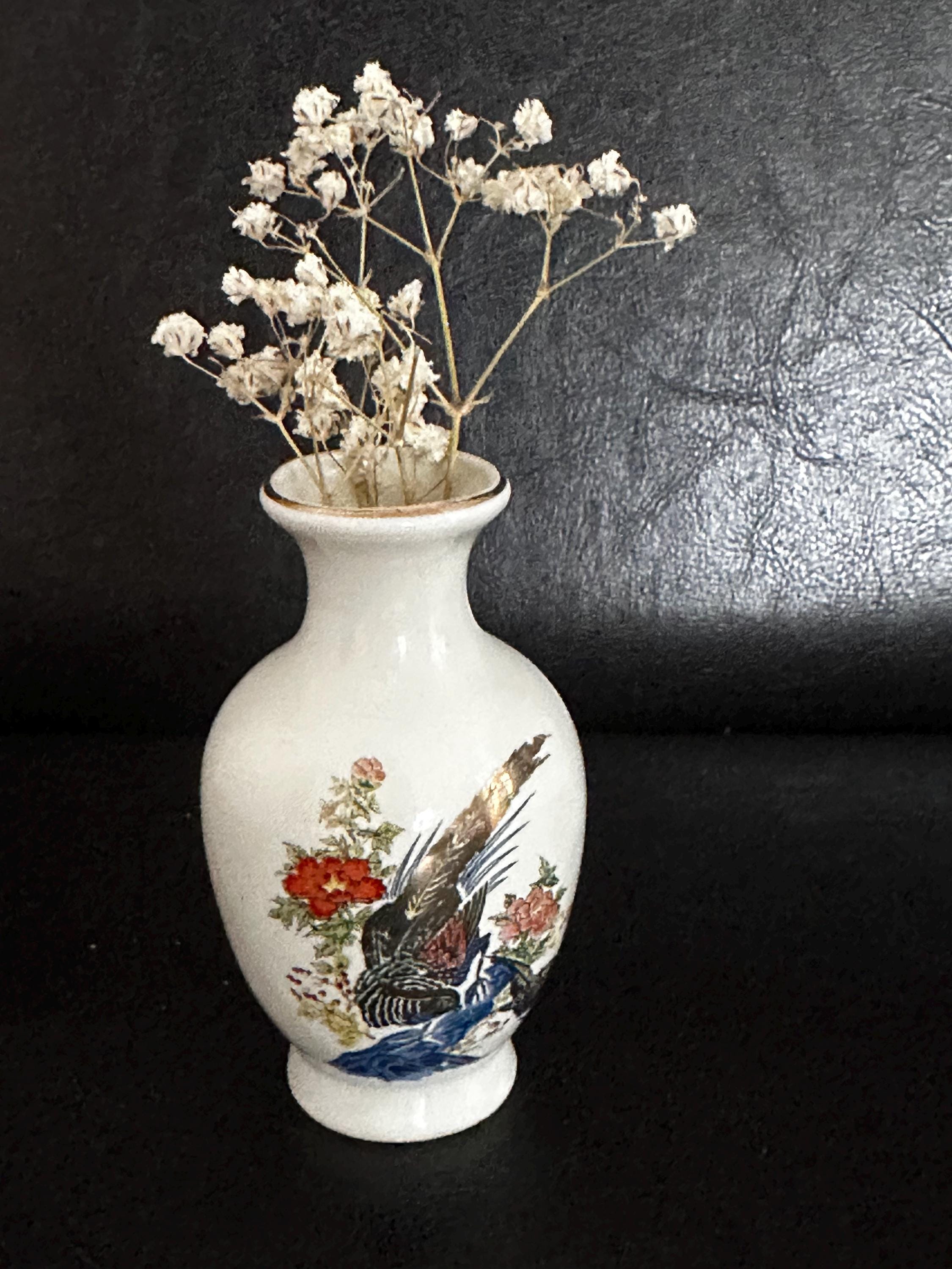 ★JAPANESE MODERN VINTAGE FLOWER VASE ★ Vintage Japanese Porcelain Mini Bud Vase 4