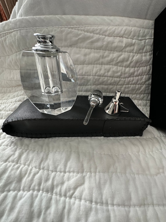 Crystal Perfume Bottle with Funnel - image 1