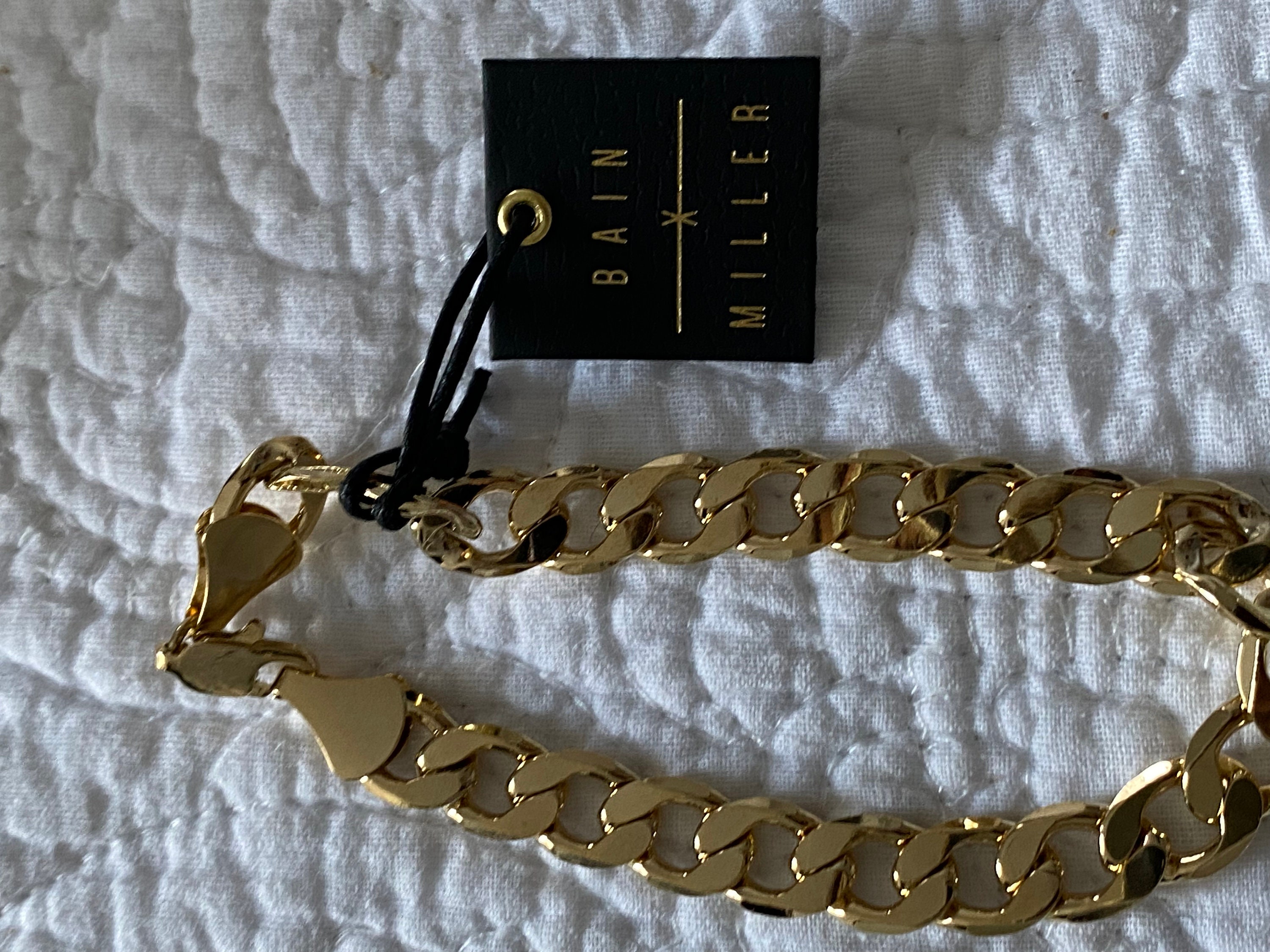 Bain Miller Brass Gold Tone 8 1/2 Curb 