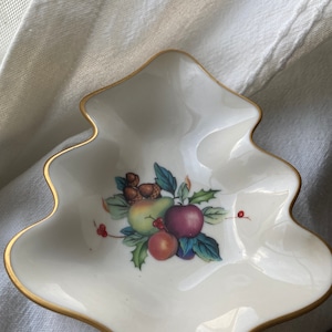 Christmas Lenox Holiday Tree of Fruit Trinket 6&quot; Dish  v